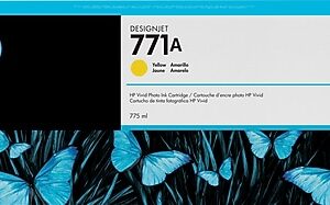 HP 771A Yellow Standard Yield Ink Cartridge (B6Y18A)