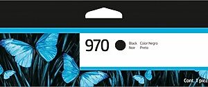 HP 970 Black Standard Yield Ink Cartridge, Prints Up to 3,000 Pages (CN621AM)