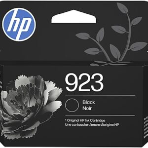 HP 923 Black Standard Yield Ink Cartridge, Prints Up to 500 Pages (4K0T3LN)