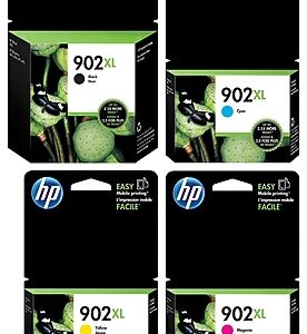 HP 902XL Black/Cyan/Magenta/Yellow High Yield Ink Cartridge, 4/Pack (TOA39ANXL-VB)