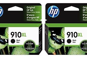 HP 910XL Black High Yield Ink Cartridges, 2/Pack (3YL65AN-VB)