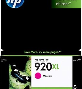 HP 920XL Magenta High Yield Ink Cartridge, Prints Up to 700 Pages (CD973AN#140)