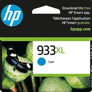 HP 933XL Cyan High Yield Ink Cartridge, Prints Up to 825 Pages (CN054AN#140)
