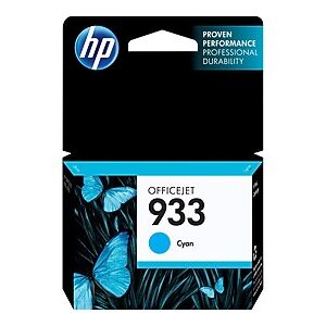 HP 933 Cyan Standard Yield Ink Cartridge, Prints Up to 330 Pages (CN058AN#140)