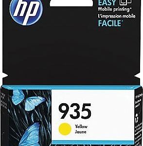 HP 935 Yellow Standard Yield Ink Cartridge, Prints Up to 400 Pages (C2P22AN#140)