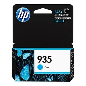 HP 935 Cyan Standard Yield Ink Cartridge, Prints Up to 400 Pages (C2P20AN#140)