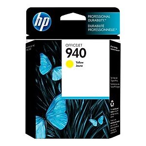 HP 940 Yellow Standard Yield Ink Cartridge, Prints Up to 900 Pages (C4905AN#140)