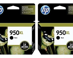 HP 950XL Black High Yield Ink Cartridges, 2/Pack (CN045AN-VB)