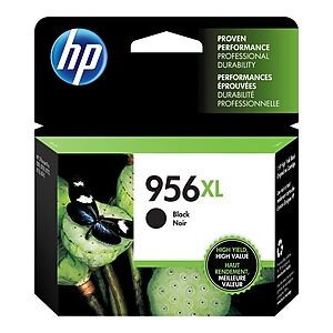 HP 956XL Black High Yield Ink Cartridge, Prints Up to 3,000 Pages (L0R39AN#140)