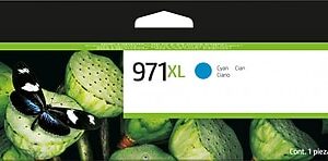 HP 971XL Cyan High Yield Ink Cartridge, Prints Up to 6,600 Pages (CN626AM)