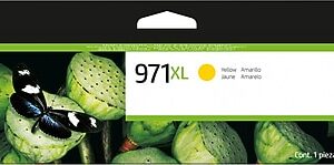 HP 971XL Yellow High Yield Ink Cartridge, Prints Up to 6,600 Pages (CN628AM)