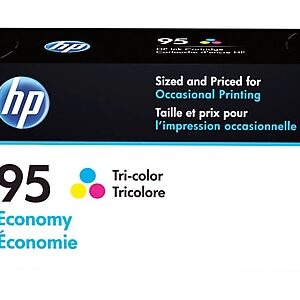 HP 95 Tri-Color Economy Ink Cartridge, Prints Up to 310 Pages (B3B23AN)