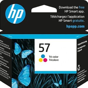 HP 57 Tri-Color Standard Yield Ink Cartridge, Prints Up to 500 Pages (C6657AN#104)