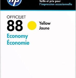 HP 88 Yellow Economy Ink Cartridge, Prints Up to 950 Pages (D8J39AN)