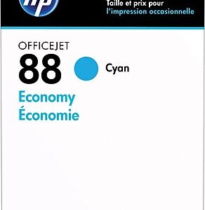 HP 88 Cyan Economy Ink Cartridge, Prints Up to 817 Pages (D8J37AN)