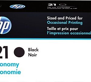 HP 21 Black Economy Ink Cartridge, Prints Up to 180 Pages (B3B18AN)