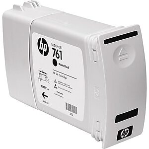 HP 761 Black Matte Standard Yield Ink Cartridge (CM991A)