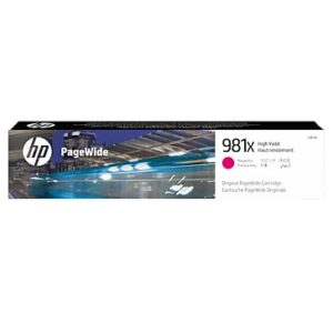 HP 981X Magenta High Yield Ink Cartridge, Prints Up to 10,000 Pages (L0R10A)
