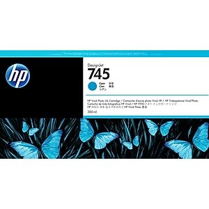 HP 745 Cyan Standard Yield Ink Cartridge (F9K03A)