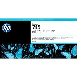 HP 745 Black Standard Yield Ink Cartridge (F9K04A)