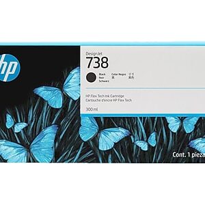 HP 738 Black High Yield Ink Cartridge (498N8A)