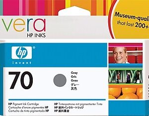 HP 70 Gray Standard Yield Ink Cartridge (C9450A)