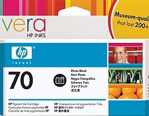 HP 70 Photo Black Standard Yield Ink Cartridge (C9449A)