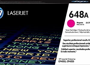 HP 648A Magenta Standard Yield Toner Cartridge, Prints Up to 11,000 Pages (CE263A)