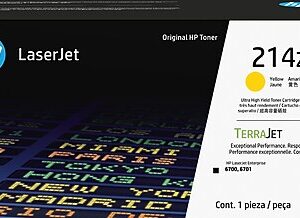 HP 214Z Yellow Ultra High Yield Toner Cartridge, Prints Up to 26,000 pages (W2142Z)