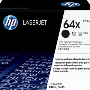 HP 64X High Yield Black Toner Cartridge, Prints Up to 24,000 Pages (CC364X)