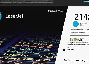 HP 214Z Cyan Ultra High Yield Toner Cartridge, Prints Up to 26,000 pages (W2141Z)