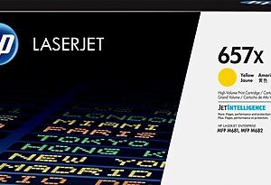 HP 657X Yellow High Yield Toner Cartridge, Prints Up to 23,000 Pages (CF472X)