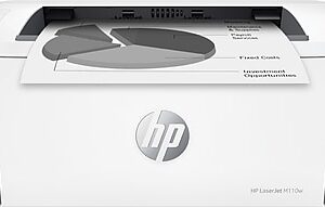 HP LaserJet M110w Wireless Black & White Printer, Print Only, Best for Home Office, AI Enabled (7MD66F)