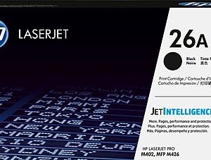 HP 26A Black Standard Yield Toner Cartridge, Prints Up to 3,100 Pages (CF226A)