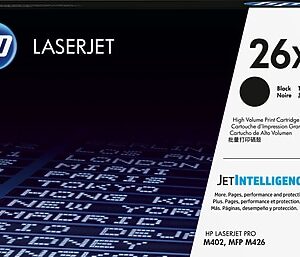 HP 26X Black High Yield Toner Cartridge, Prints Up to 9,000 Pages (CF226X)