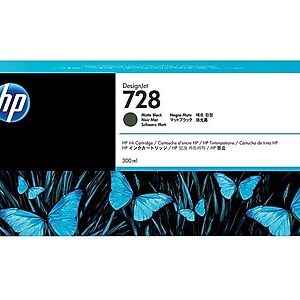 HP 728 Black Matte High Yield Ink Cartridge (F9J68A)